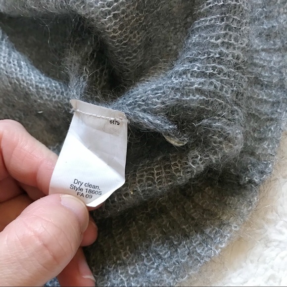 J. Crew Gray Mohair Blend Sheer Cardigan size M - Picture 6 of 8